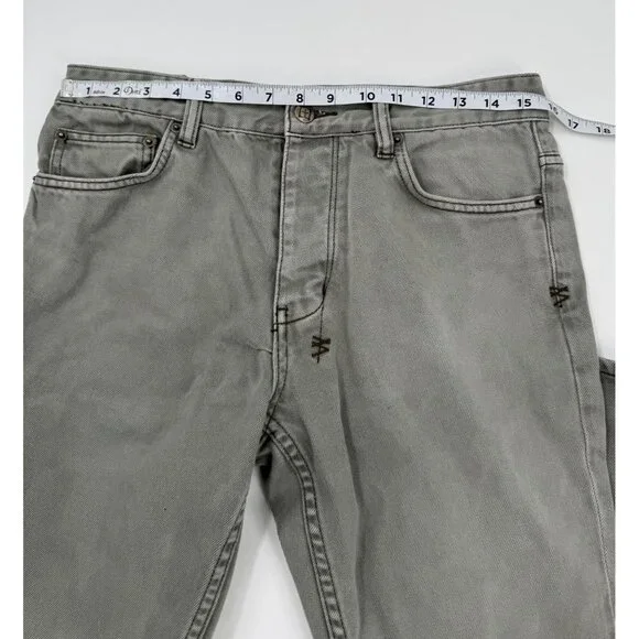 Ksubi Chitch Deep Forest Green Slim Fit Mens Jeans Cotton Blend Decorative Back - Picture 13 of 16